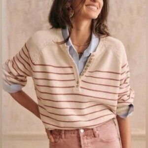 Sezane Léontine jumper, ecru rosewood